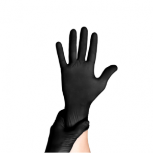 Intco Medium Heavy Duty Black Nitrile Gloves