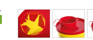 Alternative view of PBS Line 0.8L Sharps Container Round